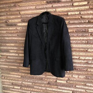 Circle S Men's Black Microsuede Ultrasuede Western Blazer Sport Coat